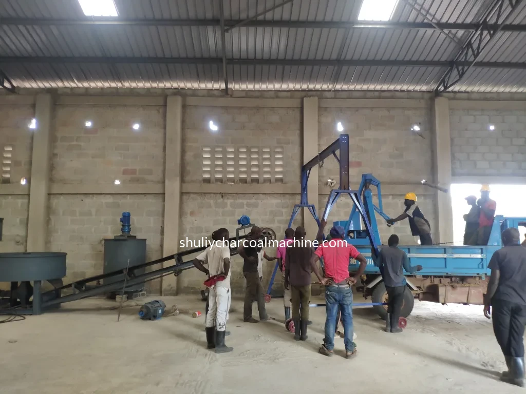 Customer case of briquette production line
