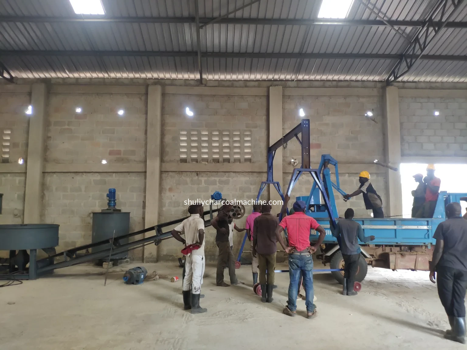 Customer case of briquette production line