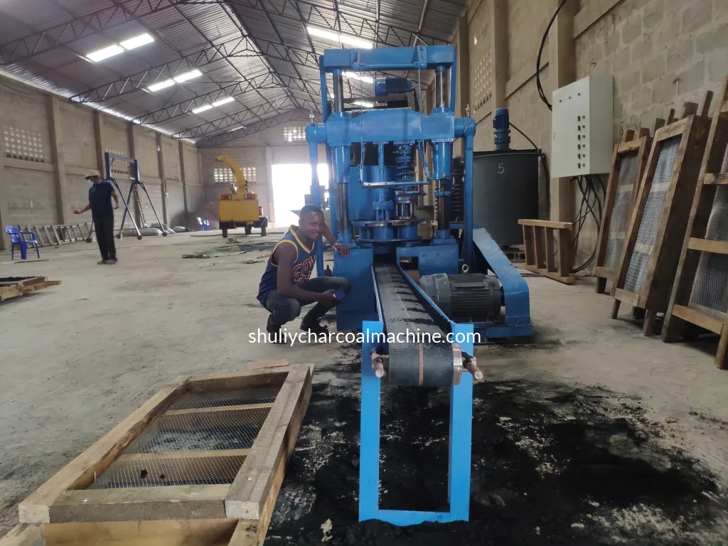 Customer case of briquette production line