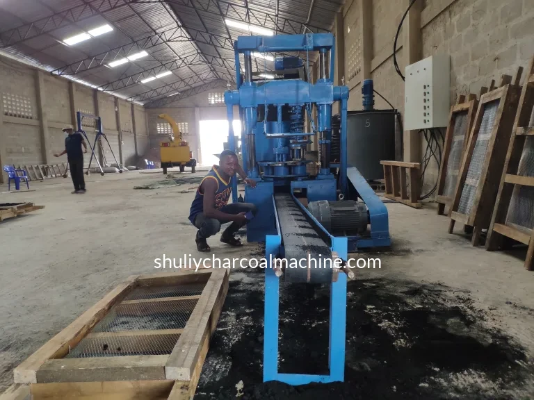 Customer case of briquette production line