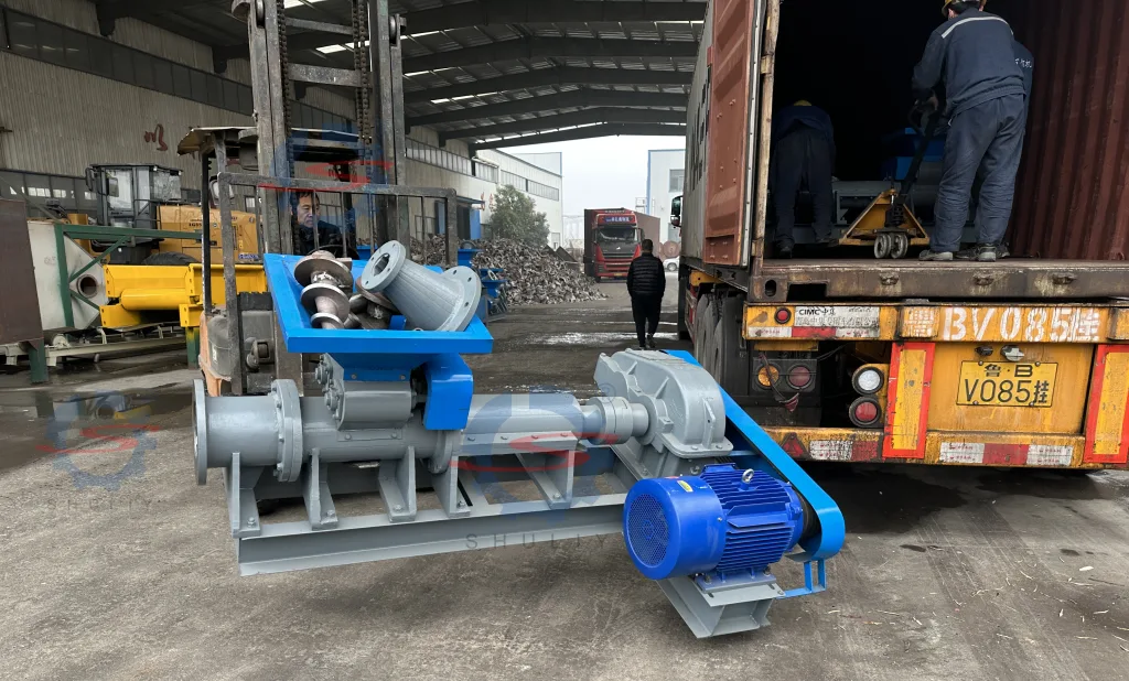 Coal stick machine shipment