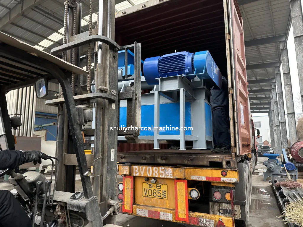 Coal stick machine shipment