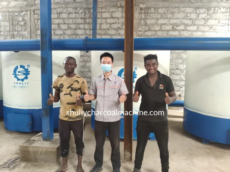 Customer case of machine-made charcoal production line