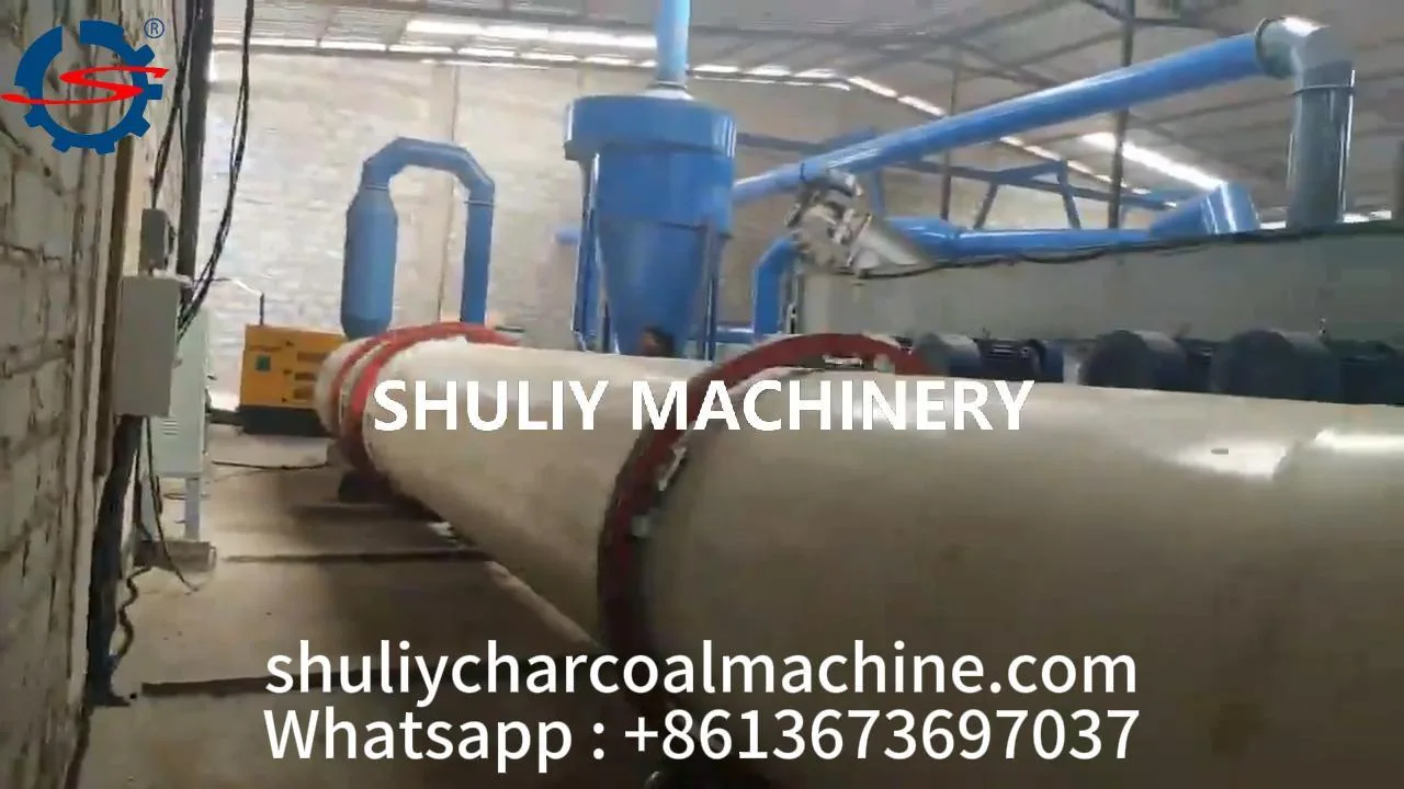video of  rotary dryer work